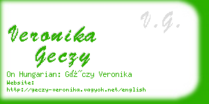 veronika geczy business card